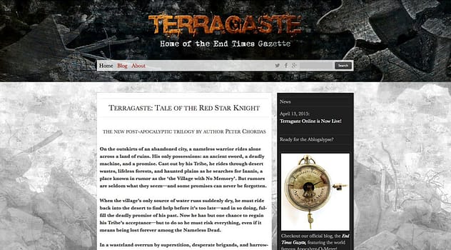 Terragaste Website designed and written by Peter Chordas