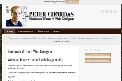 Peter Chordas Website designed and written by Peter Chordas
