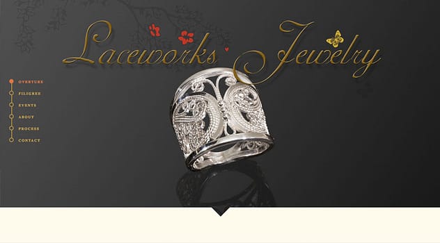 Laceworks Jewelry Website designed and written by Peter Chordas