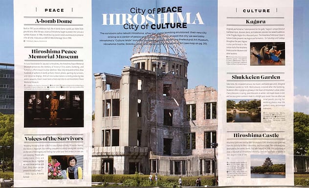 Rurubu Travel Guide to Hiroshima & Miyajima - Hiroshima layout