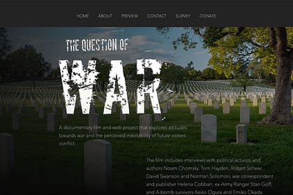 The Question of War Website