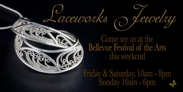 Laceworks Jewelry Bellevue 2015 photographed, written, and designed by Peter Chordas